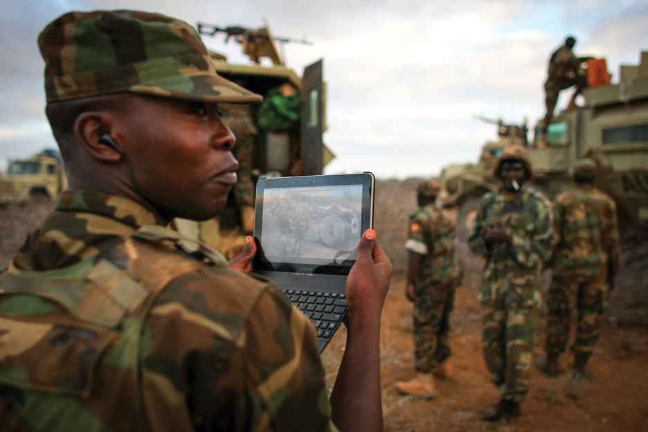 Ugandan with Laptop