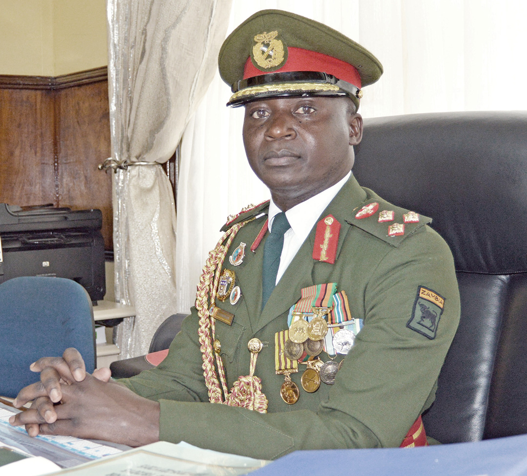 Le général de brigade zambien Dennis Alibuzwi, président de la Conférence africaine des Commandants CONFÉRENCE AFRICAINE DES COMMANDANTS 